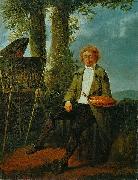 Portrait du peintre Conrad Gessner dans la campagne romaine Jacques Sablet